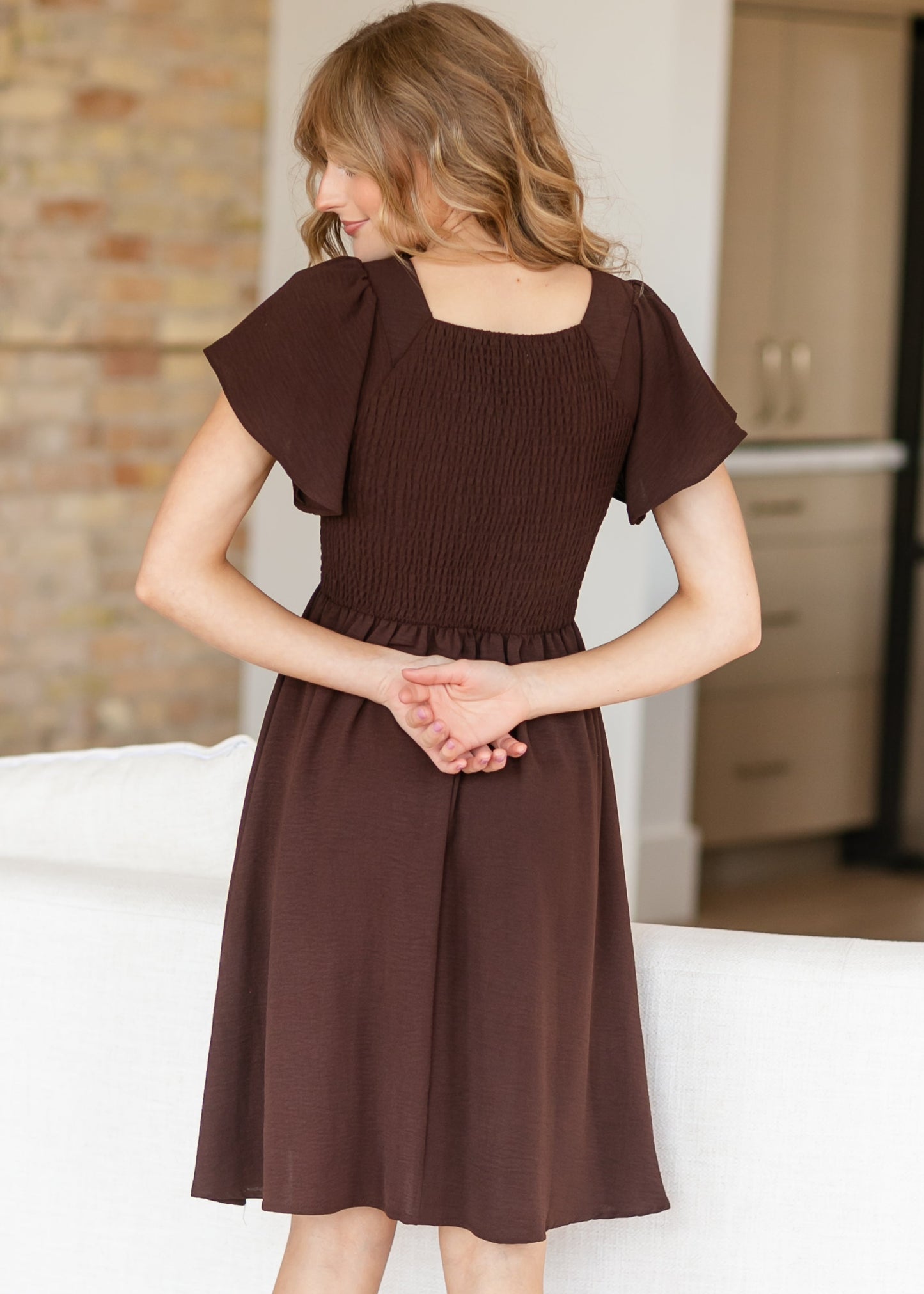 Liv Smocked Midi Dress - FINAL SALE