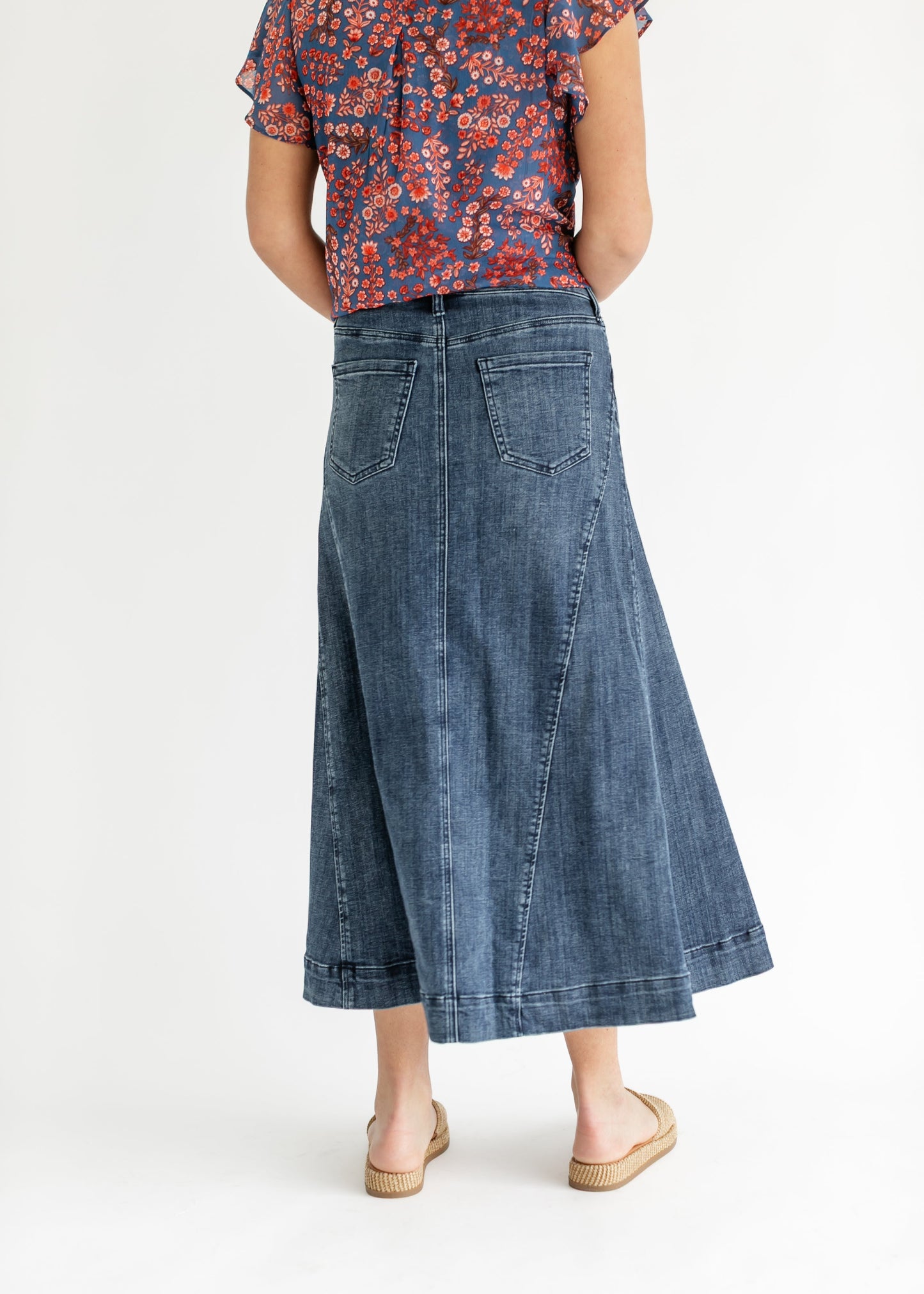 LIVERPOOL® Denim Mermaid Maxi Skirt - FINAL SALE