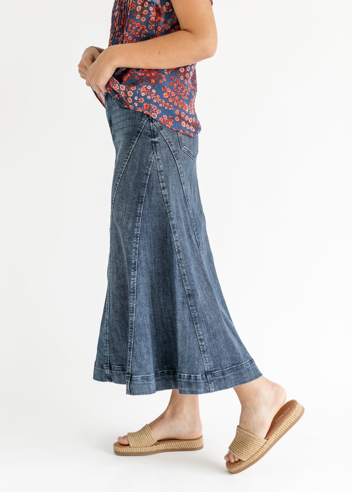 LIVERPOOL® Denim Mermaid Maxi Skirt - FINAL SALE