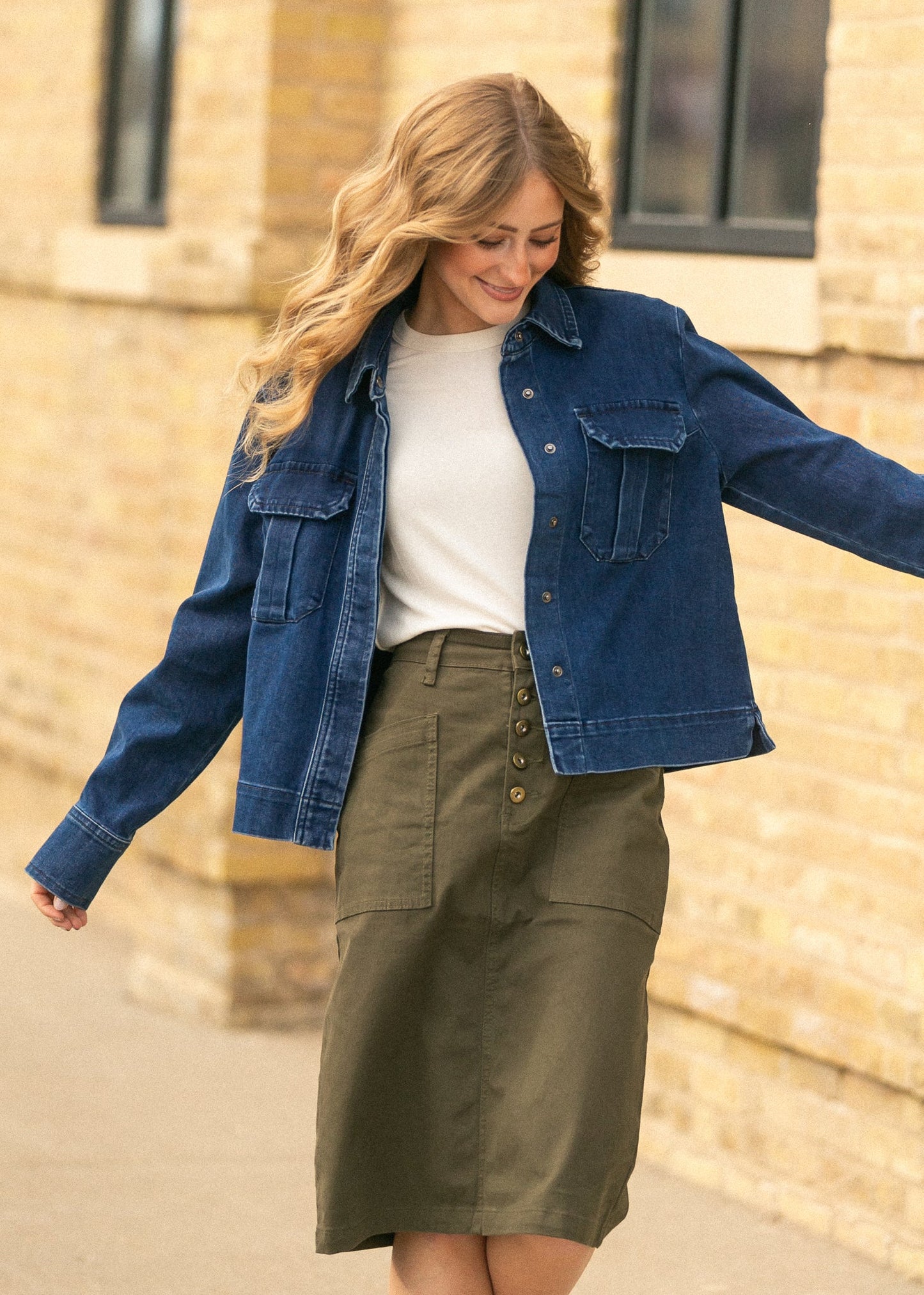 Long Sleeve Out Seam Jersey Top - FINAL SALE