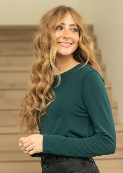 Long Sleeve Out Seam Jersey Top - FINAL SALE
