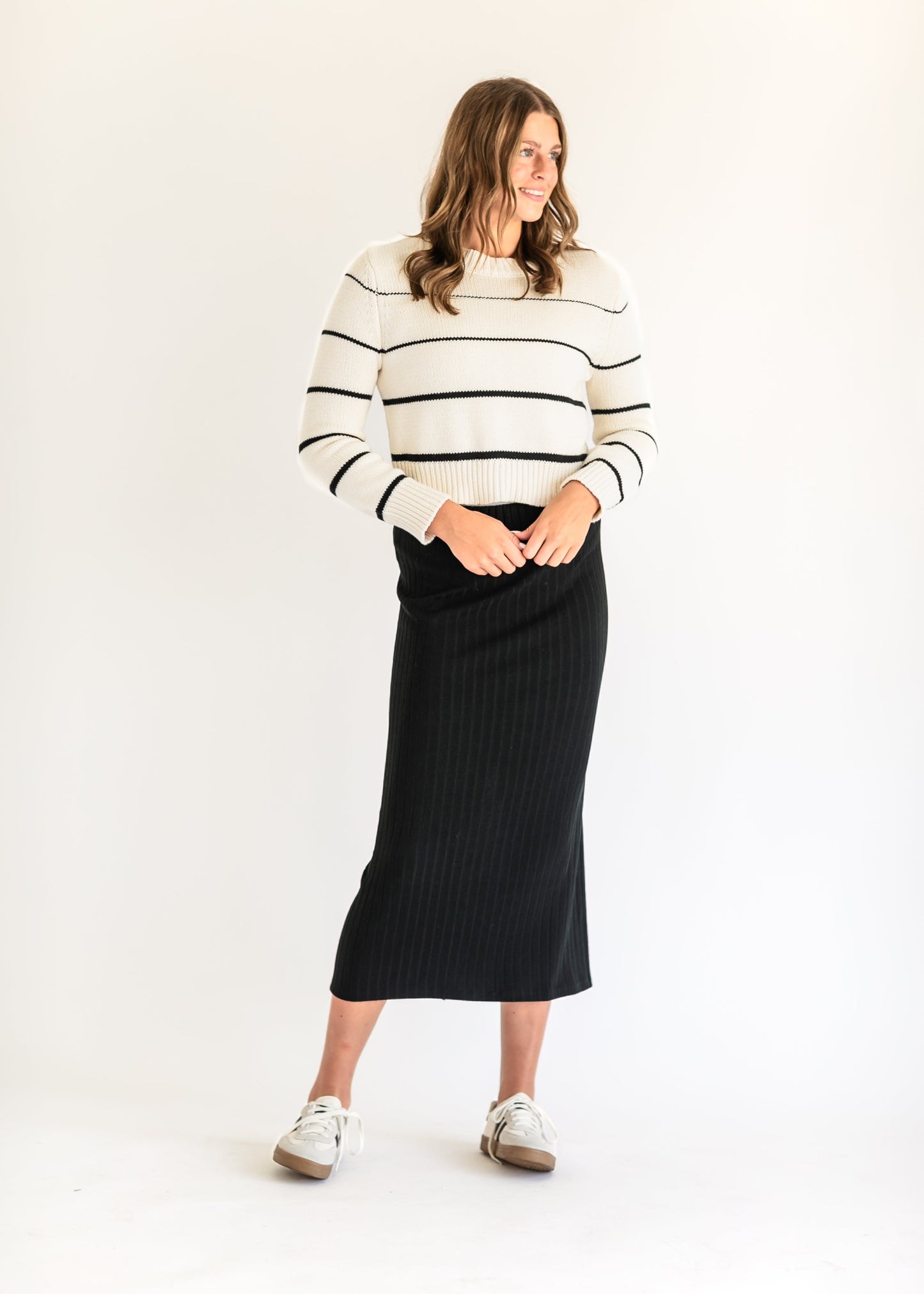 Louisa Ribbed Maxi Skirt - FINAL SALE