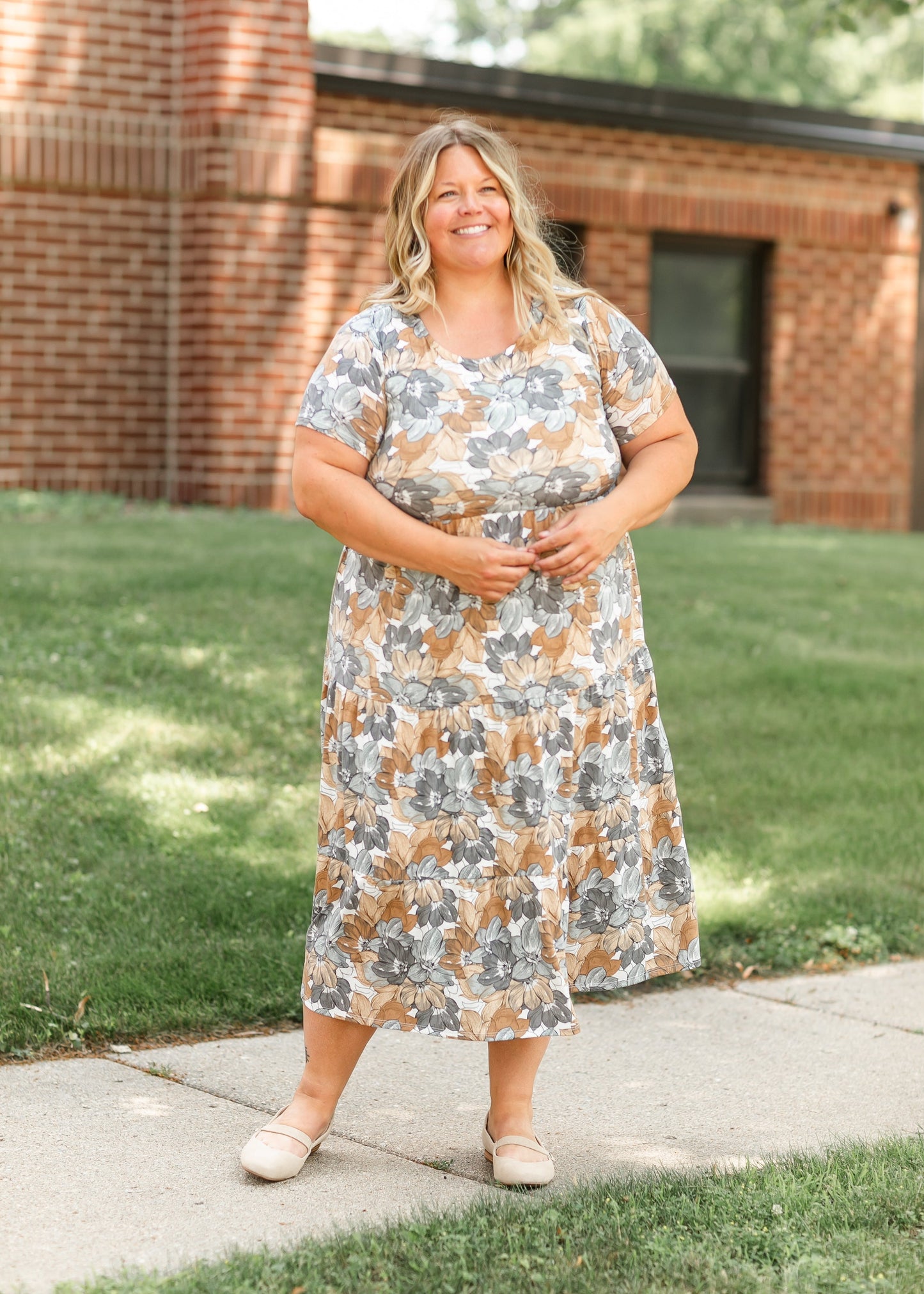 Melanie Tiered Knit Midi Dress - FINAL SALE