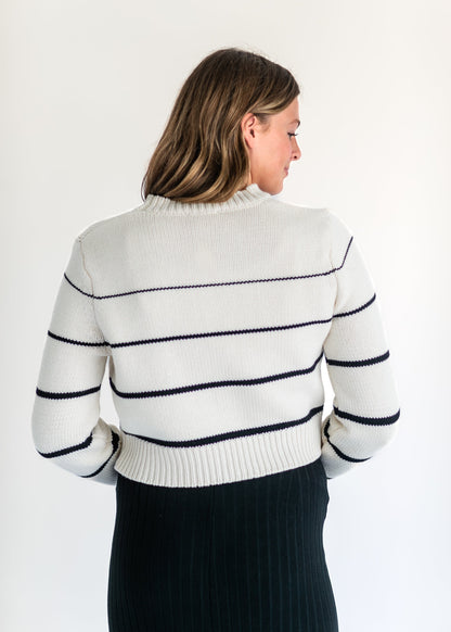 Milan Black Stripe Sweater - FINAL SALE