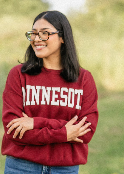 Minnesota Logo Crewneck Sweater - FINAL SALE
