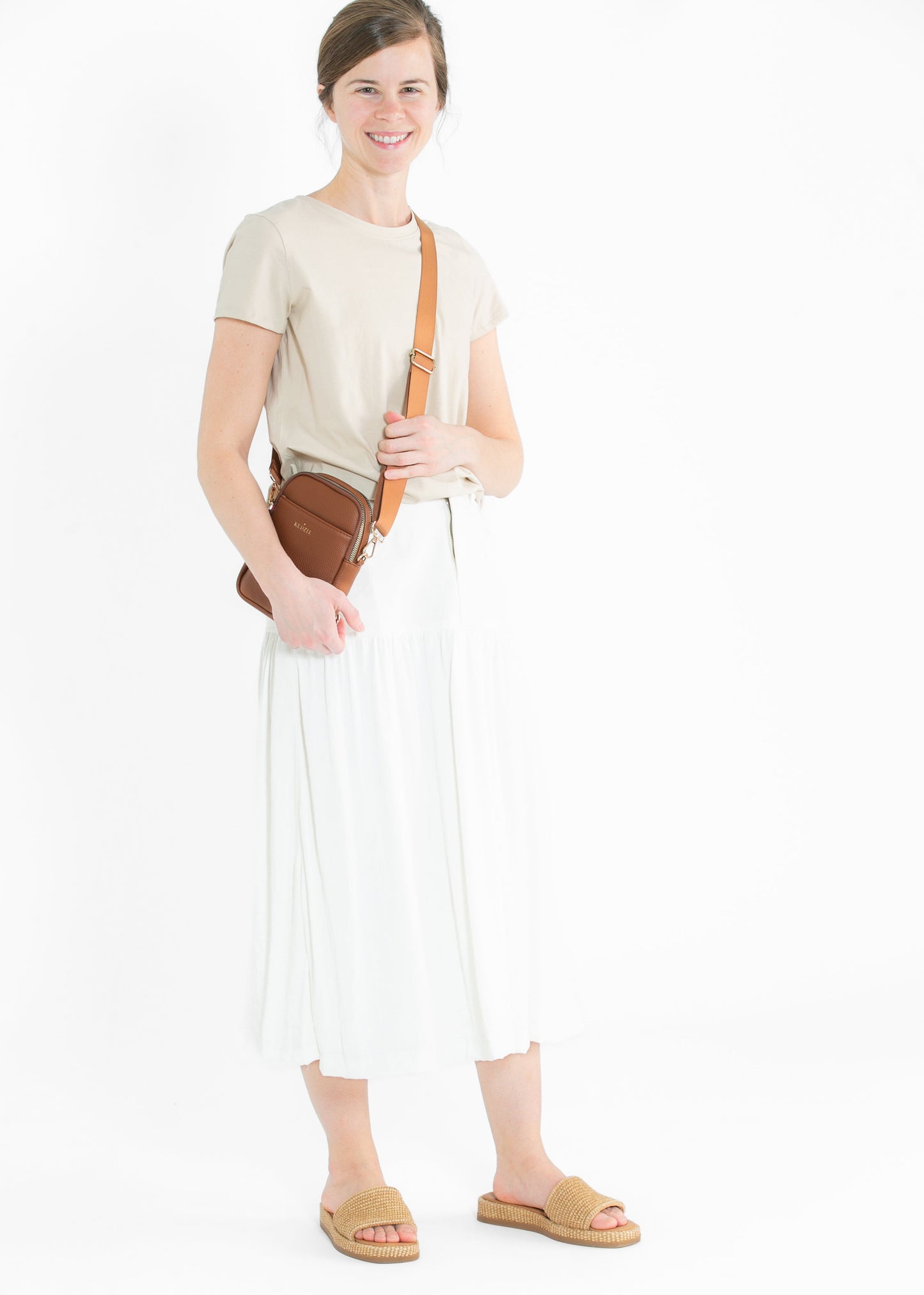 Mix Media Denim Midi Skirt - FINAL SALE