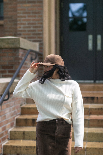 Mock Neck Pocket Sweater - FINAL SALE