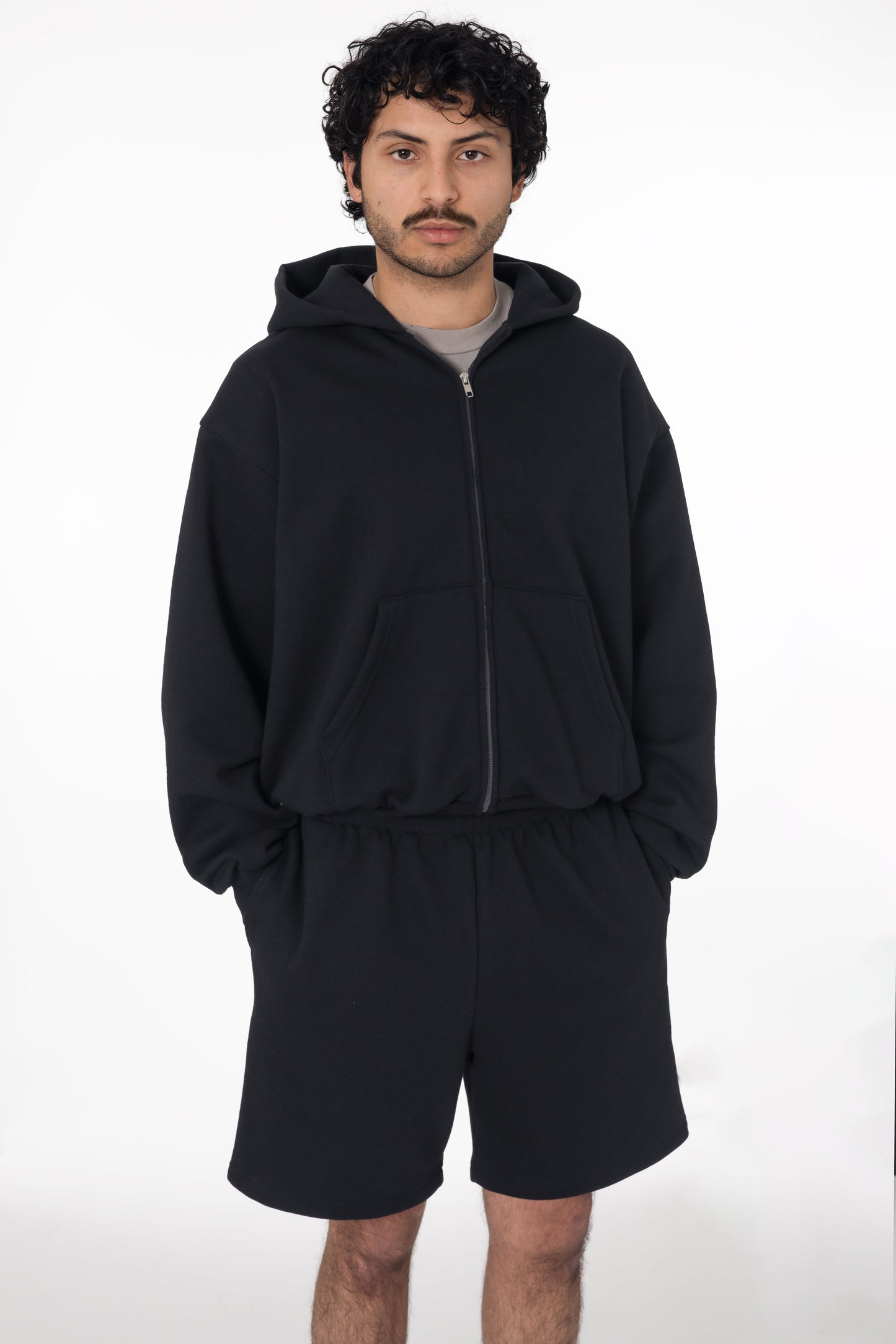MWF02 - 10oz. Mid-weight Poly Cotton Fleece Sweat shorts