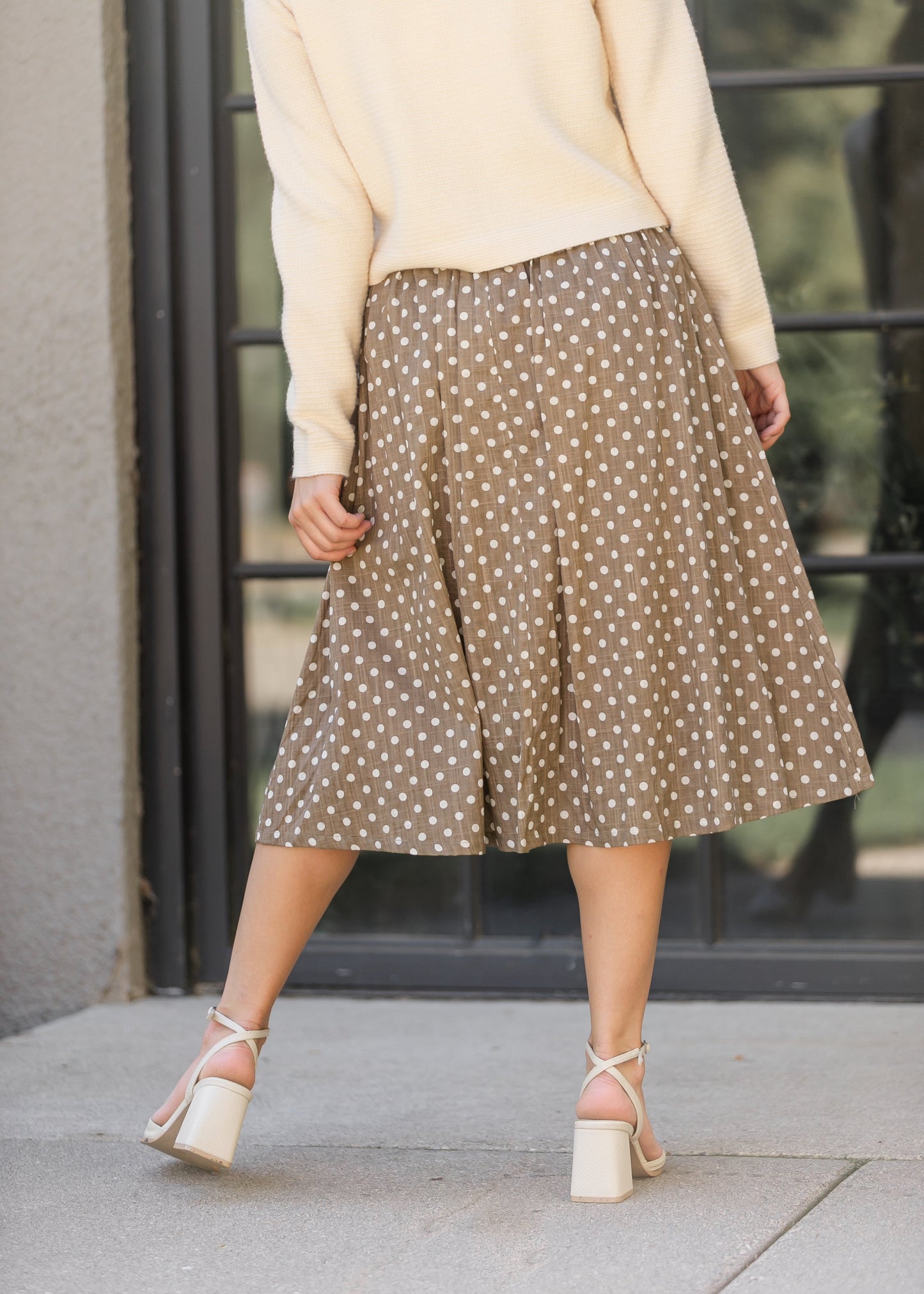 Polka Dot A-line Skirt - FINAL SALE