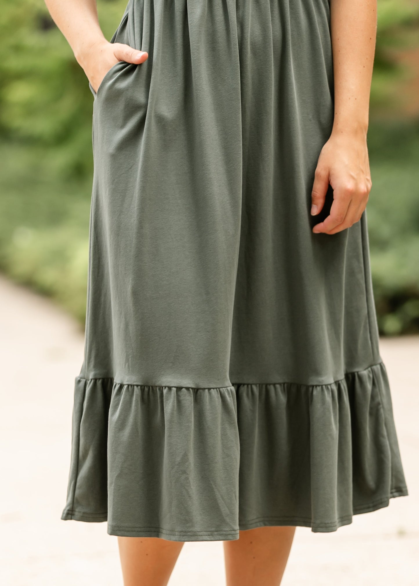 Amy Puff Sleeve Midi Dress - FINAL SALE
