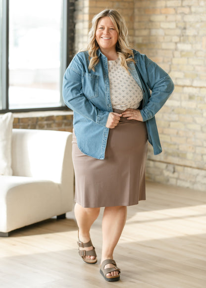 Quinn Knit Midi Skirt
