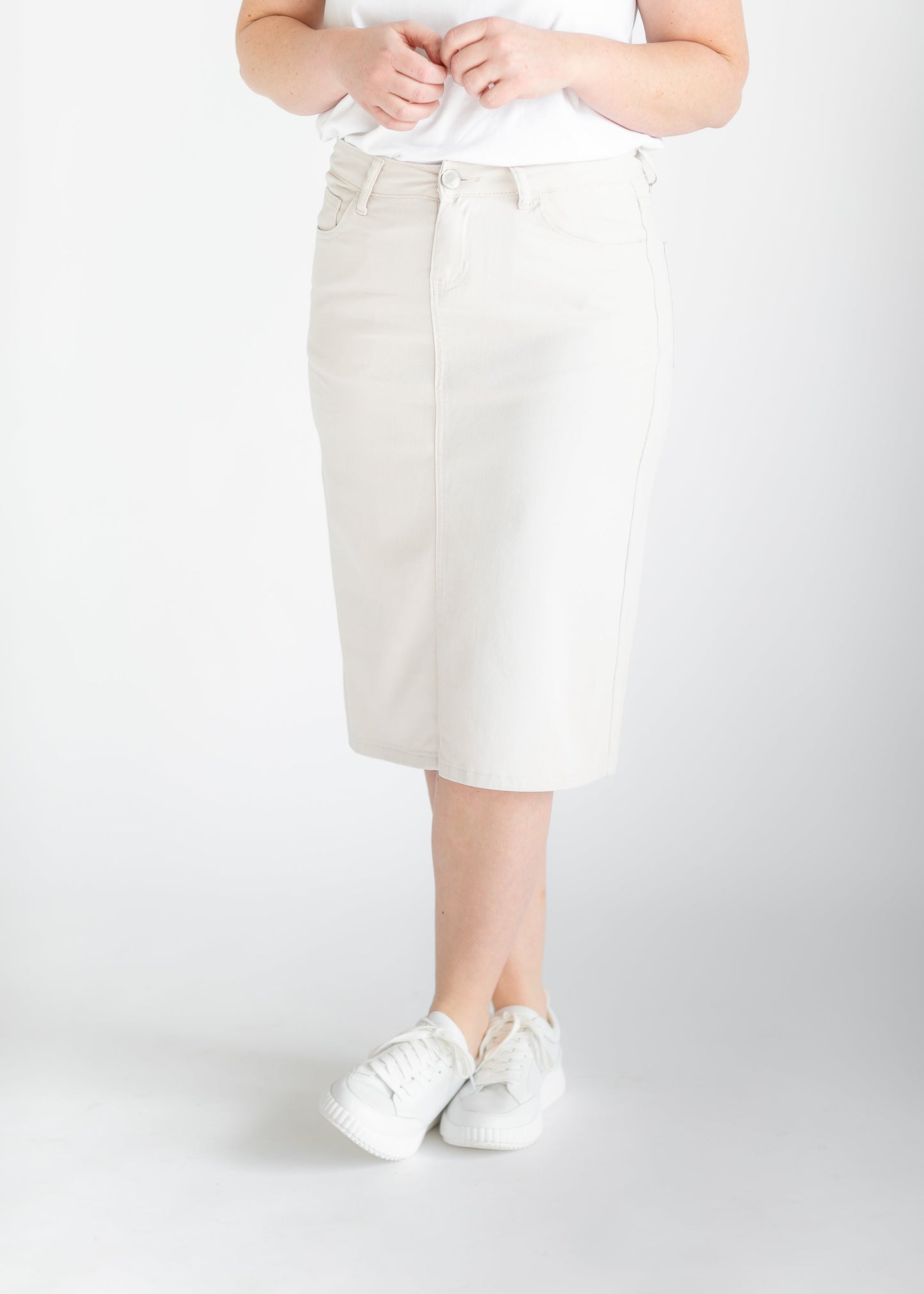 Remi Cloud Denim Midi Skirt - FINAL SALE