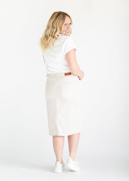 Remi Cloud Denim Midi Skirt - FINAL SALE
