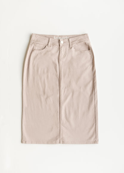 Remi Lilac Denim Midi Skirt - FINAL SALE