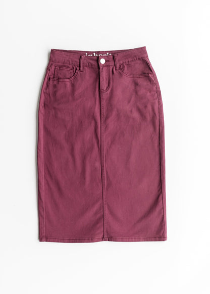 Remi Orchid Denim Midi Skirt - FINAL SALE