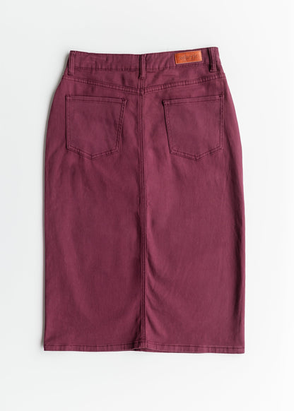 Remi Orchid Denim Midi Skirt - FINAL SALE