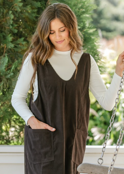Ribbed Crewneck Long Sleeve Basic Top - FINAL SALE