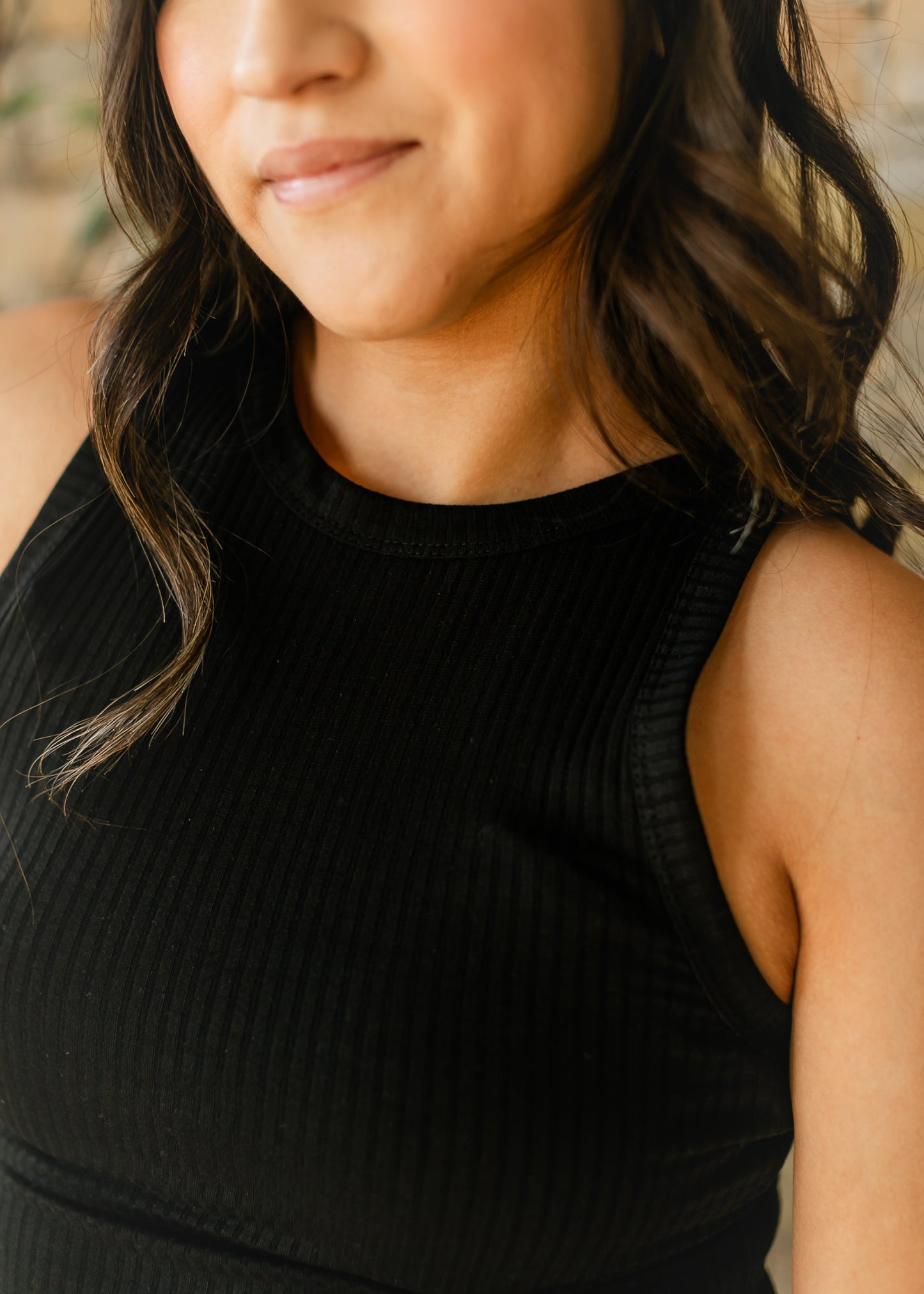 Ribbed Stretchy Layering Tank Top - FINAL SALE