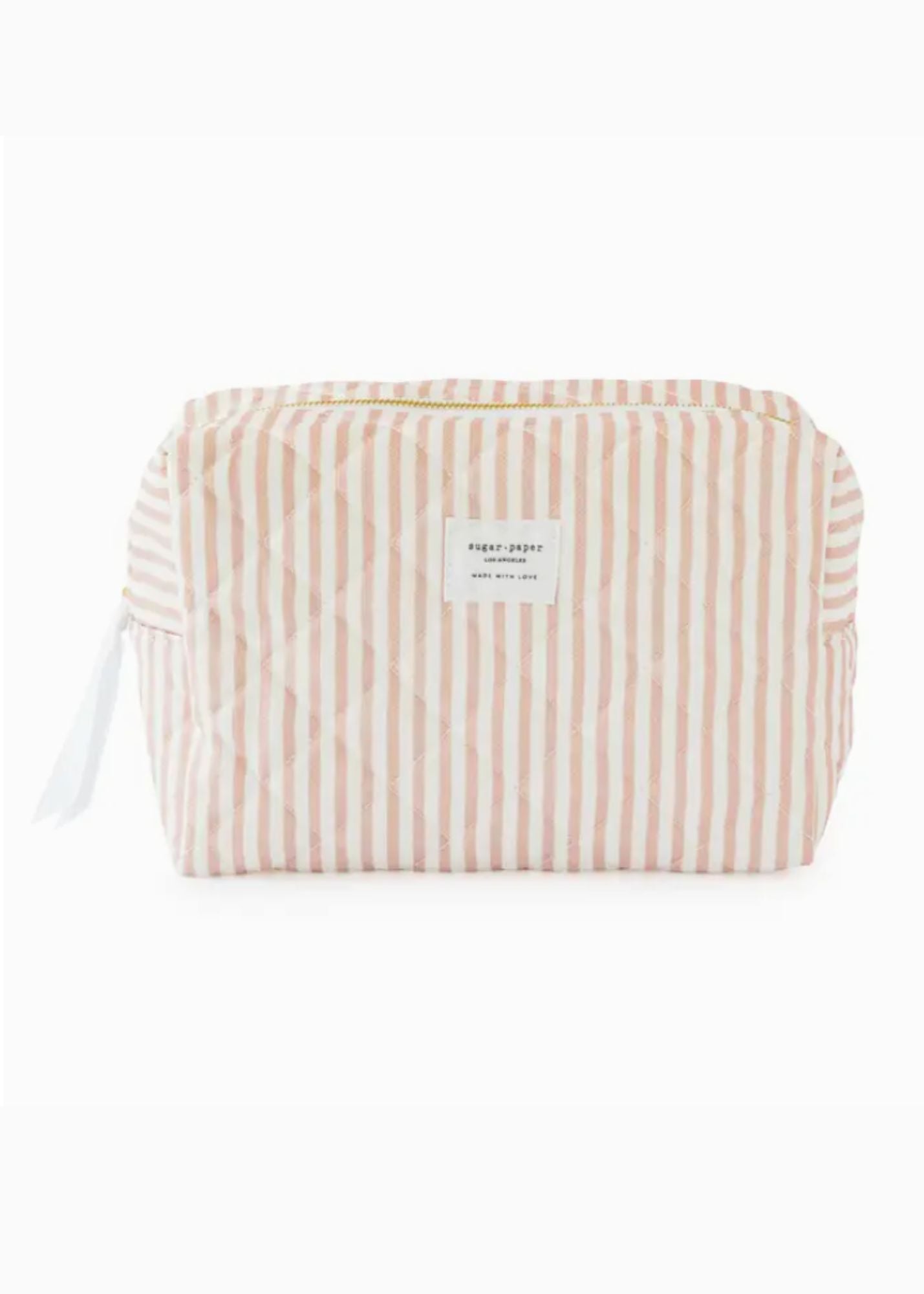 Rose Stripe Cosmetic Pouch - FINAL SALE