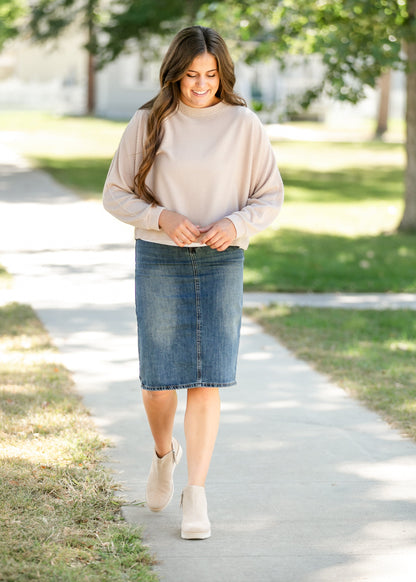 Round Neck Long Sleeve Top - FINAL SALE