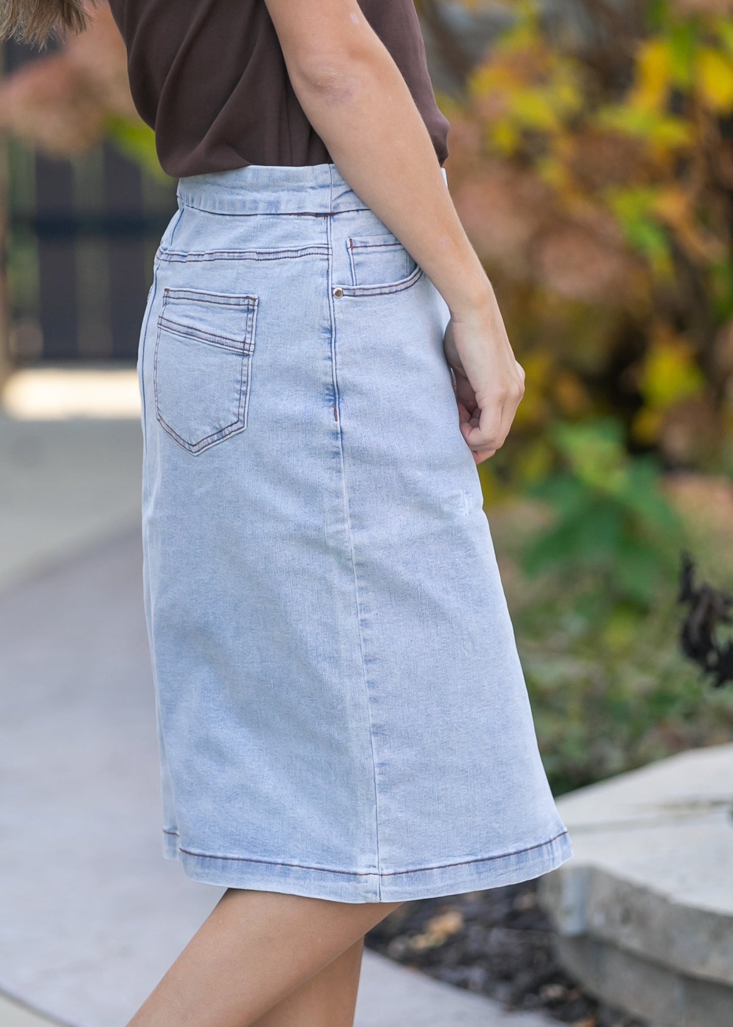 Sandra Denim Midi Skirt
