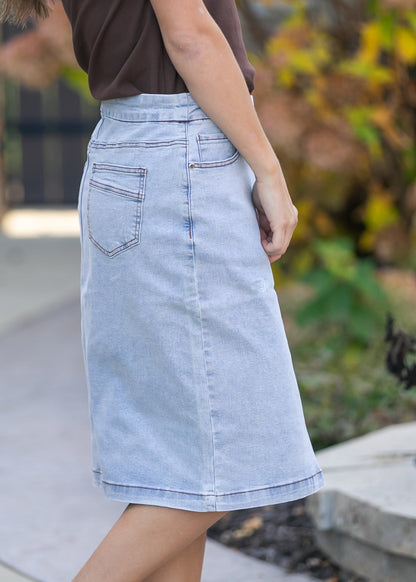 Sandra Denim Midi Skirt