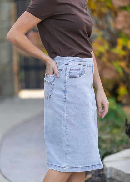 Sandra Denim Midi Skirt