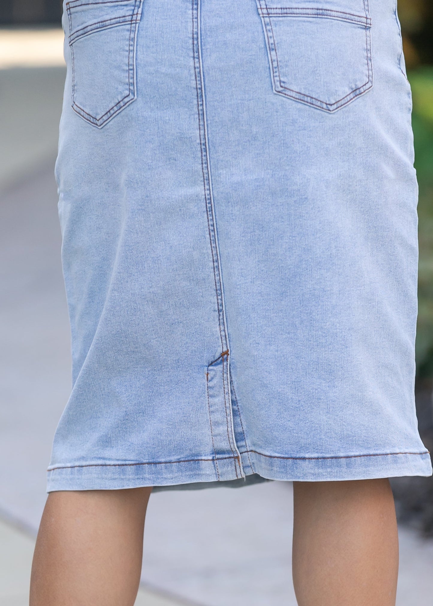 Sandra Denim Midi Skirt