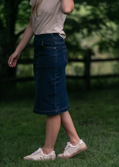 Sandra Denim Midi Skirt