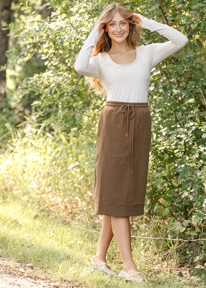 Scoop Neck Long Sleeve Top - FINAL SALE