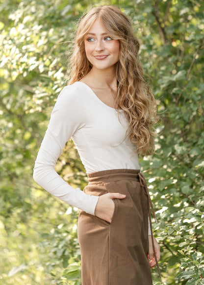 Scoop Neck Long Sleeve Top - FINAL SALE