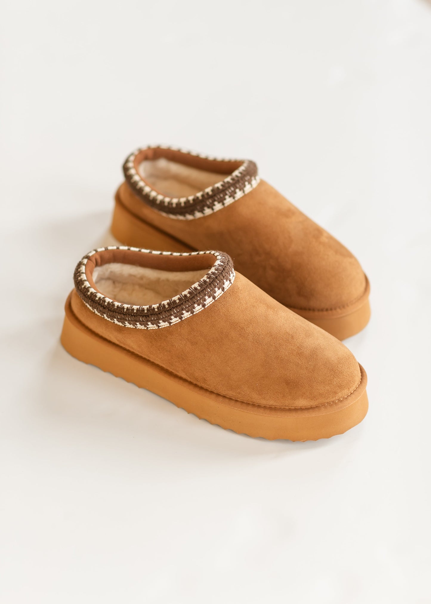 Steve Madden® Selena Chestnut Suede Platform Slippers - FINAL SALE