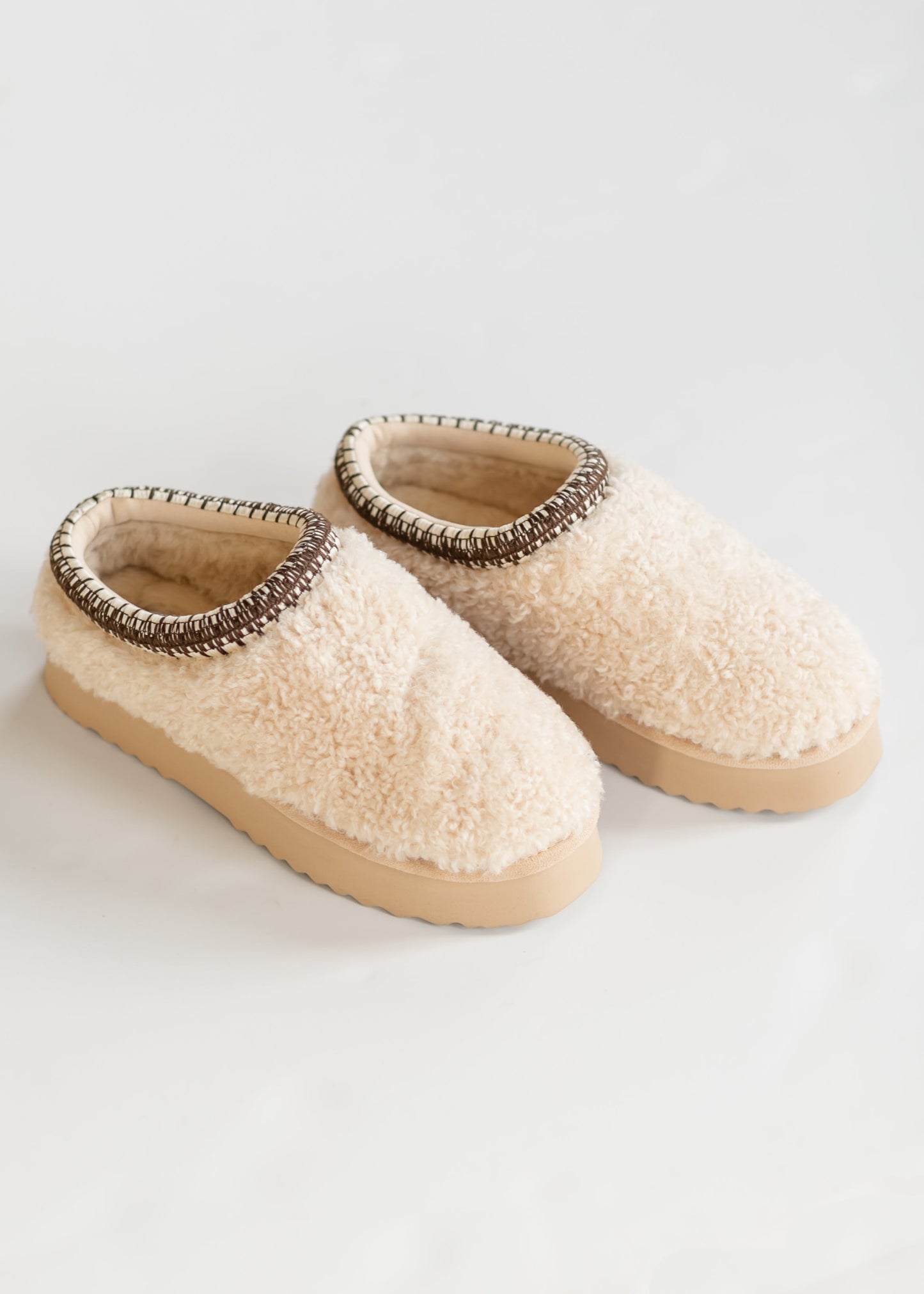 Steve Madden® Selena Faux Shearling Platform Slippers - FINAL SALE