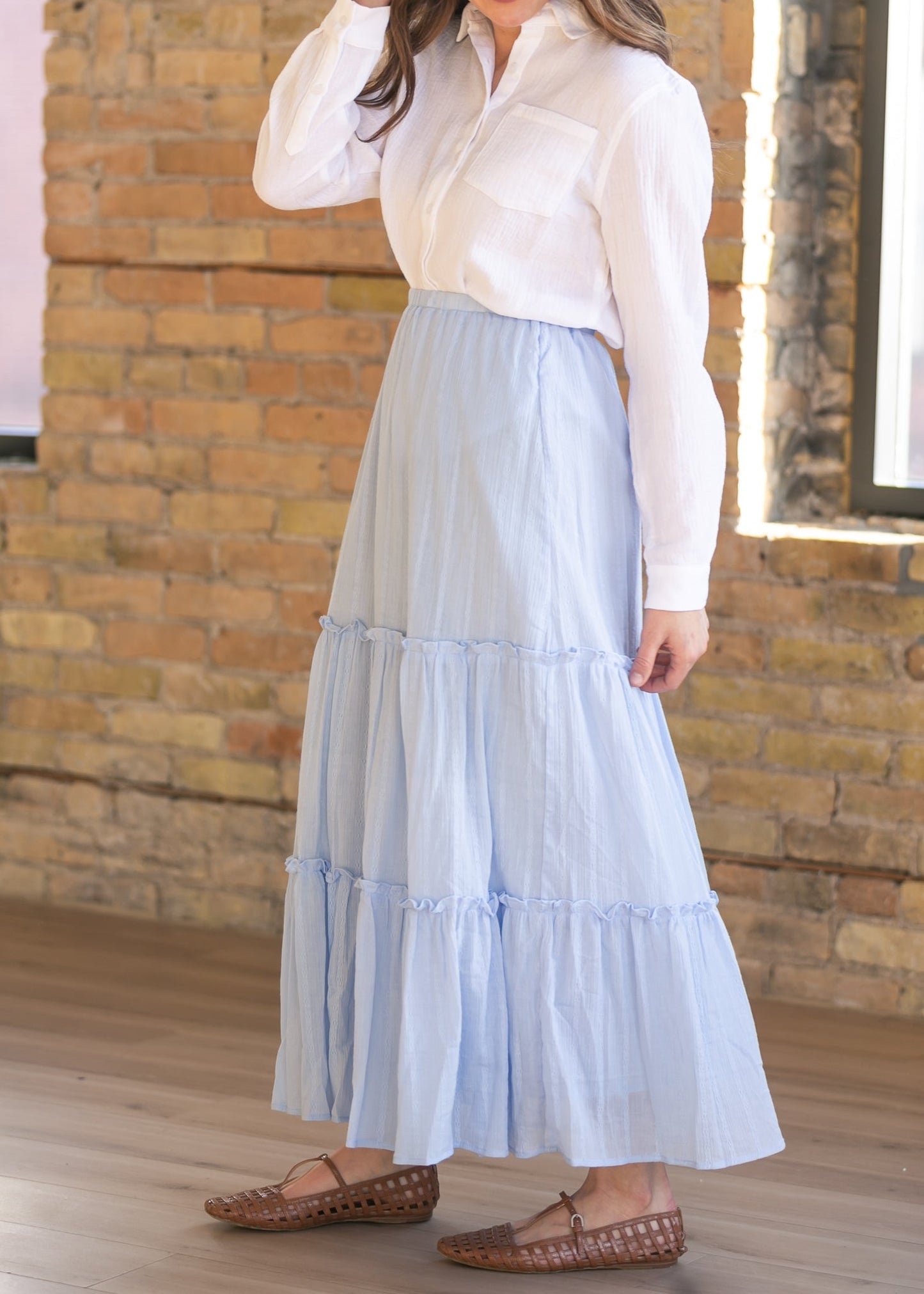 Serena Cotton Maxi Skirt