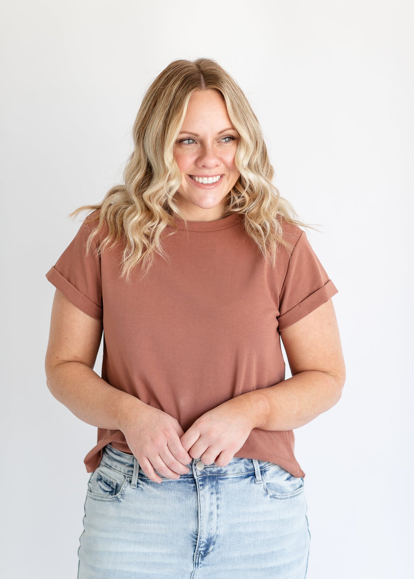Short Sleeve Essential Basic Tee - FINAL SALE