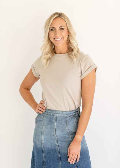 Short Sleeve Essential Basic Tee - FINAL SALE