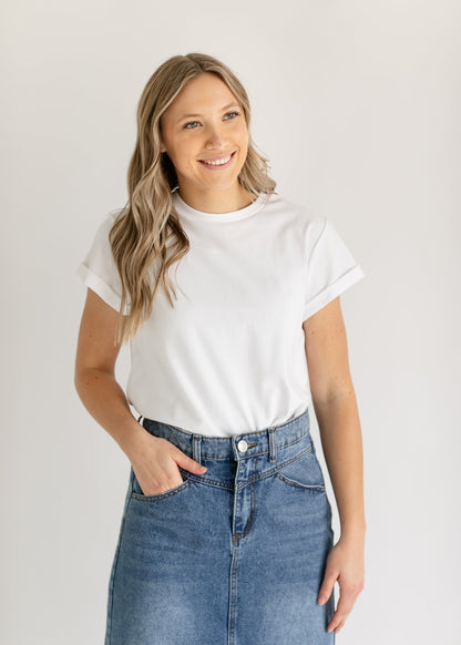 Short Sleeve Essential Basic Tee - FINAL SALE