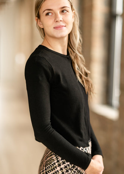 Single Button Lightweight Knit Cardigan - FINAL SALE