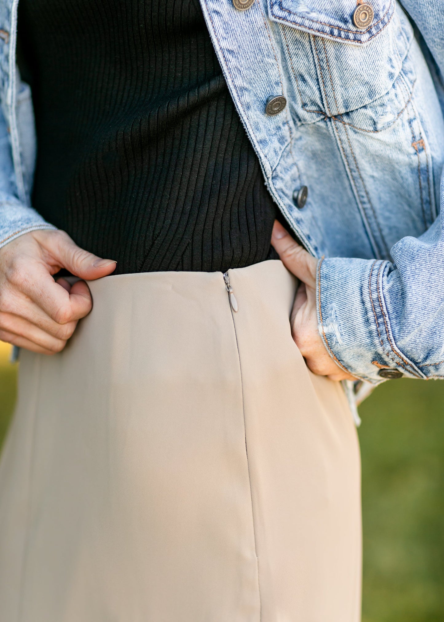 Sloan Trouser Side Zip Skirt - FINAL SALE