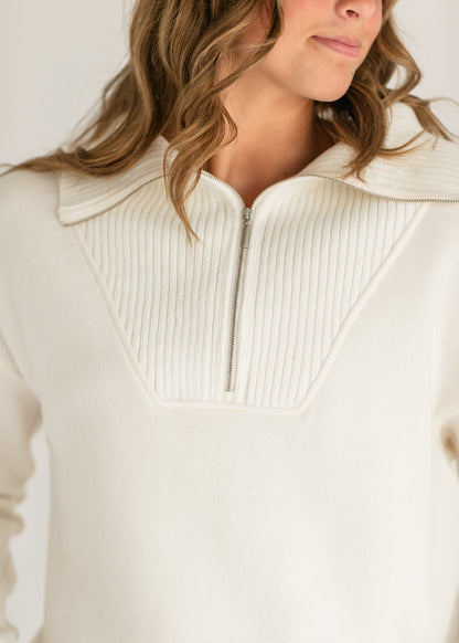 Sonata Fleece Quarter Zip Sweatshirt - FINAL SALE