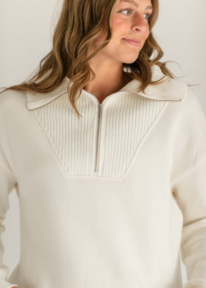 Sonata Fleece Quarter Zip Sweatshirt - FINAL SALE