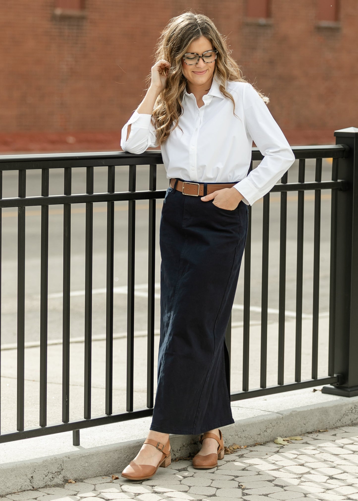 Stella Denim Maxi Skirt