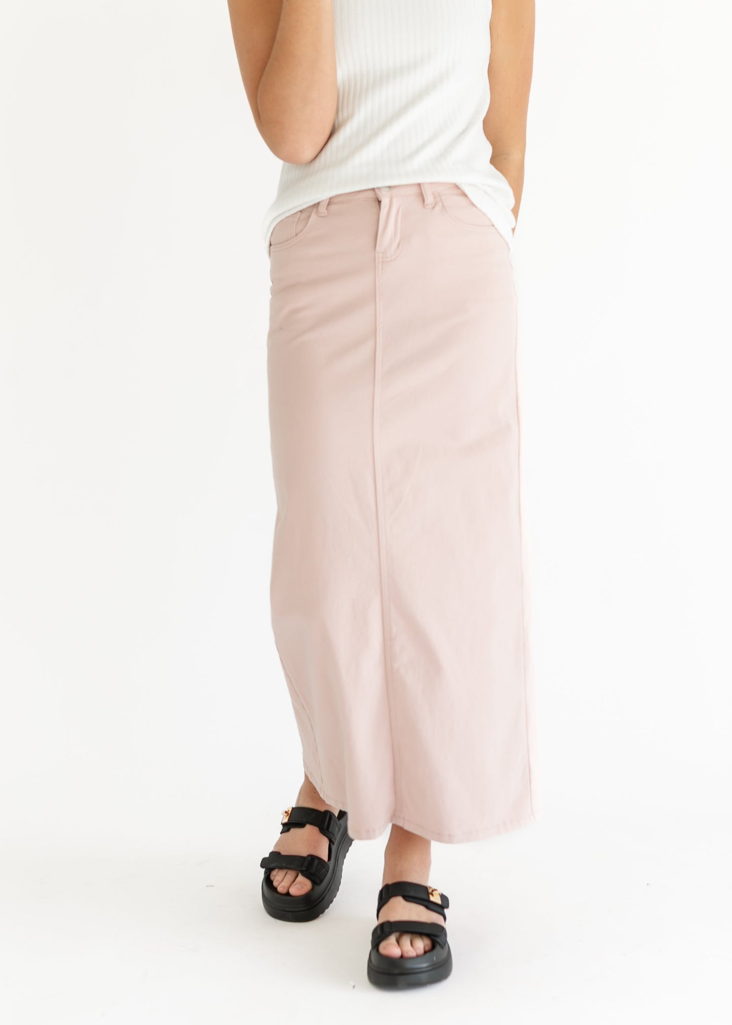 Stella Denim Maxi Skirt