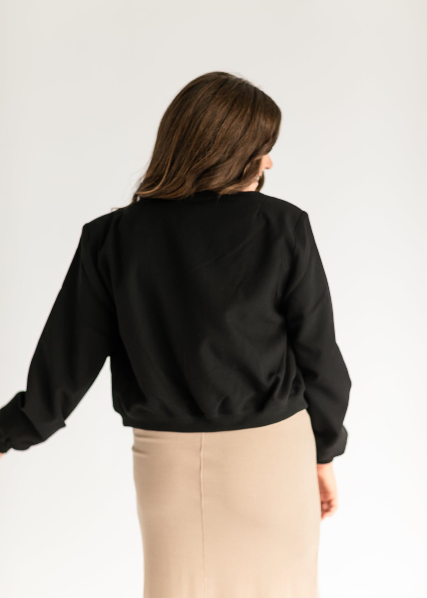 Steve Madden® Ardine Black Bomber Jacket - FINAL SALE