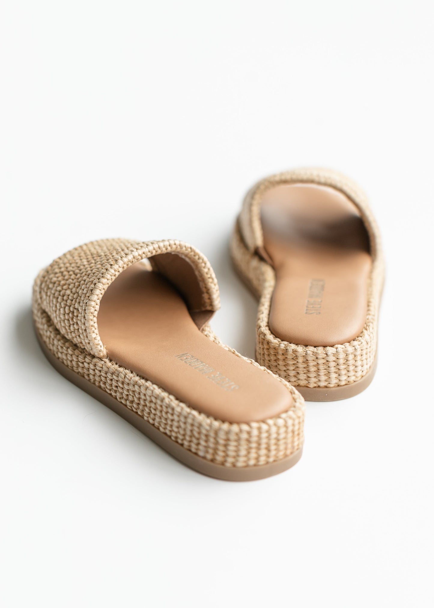 Steve Madden® Boardwalk Beachy Raffia Slide Sandals - FINAL SALE