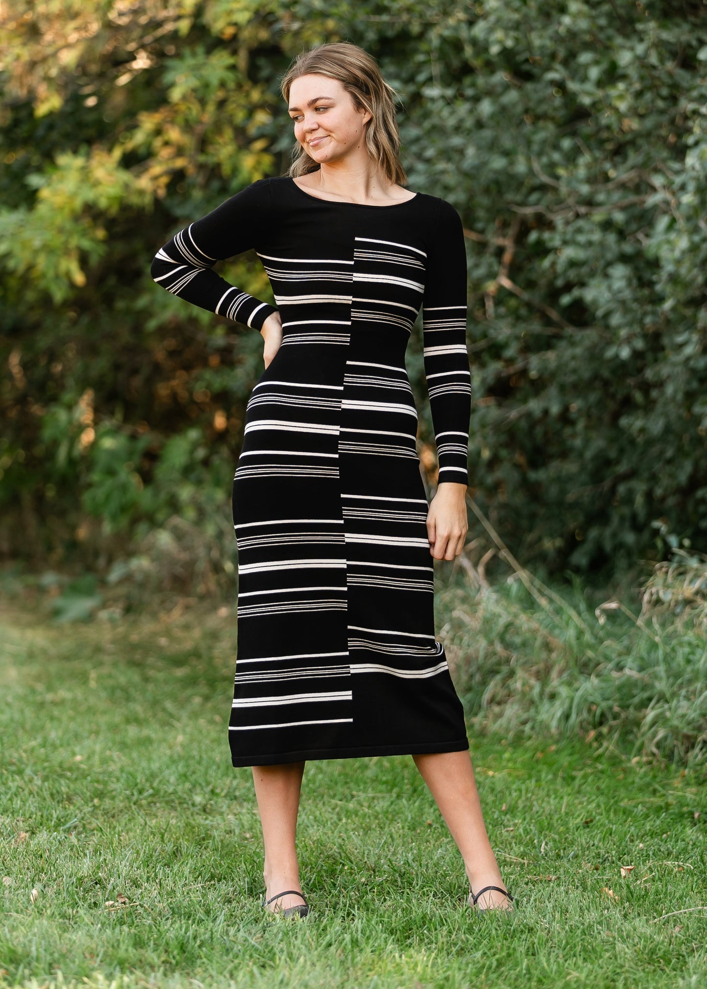 Steve Madden® Rayssa Black Sweater Dress - FINAL SALE