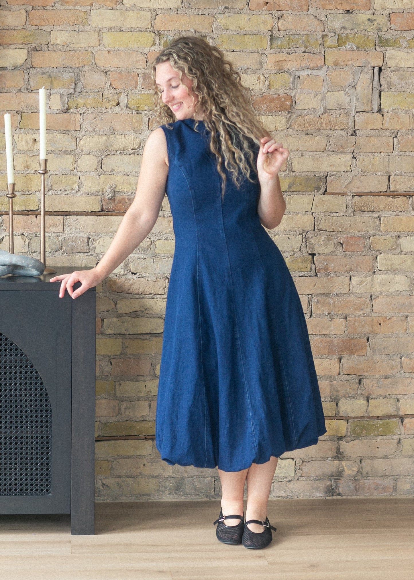 Steve Madden® Talasyn Bubble Hem Denim Dress - FINAL SALE