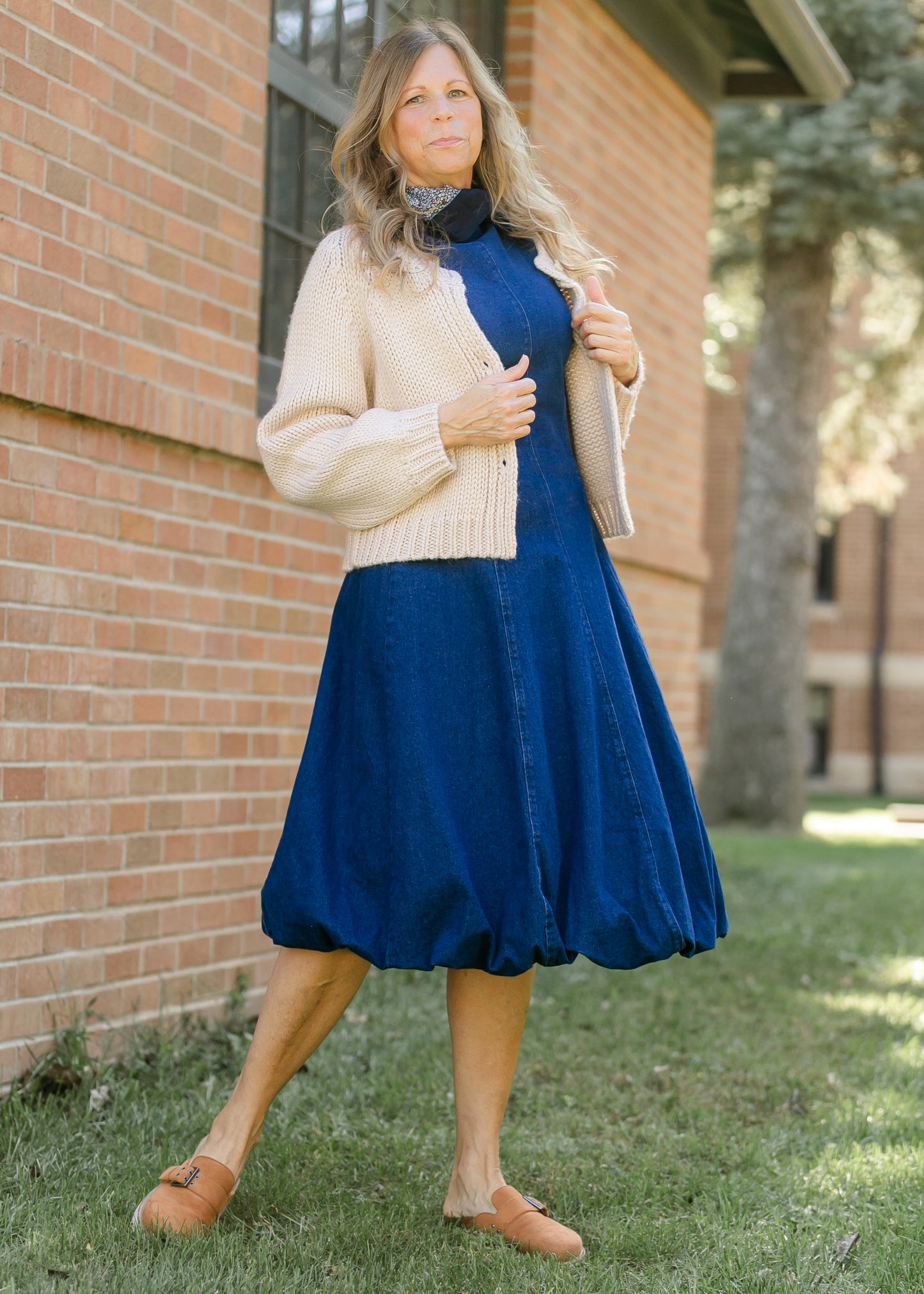 Steve Madden® Talasyn Bubble Hem Denim Dress - FINAL SALE