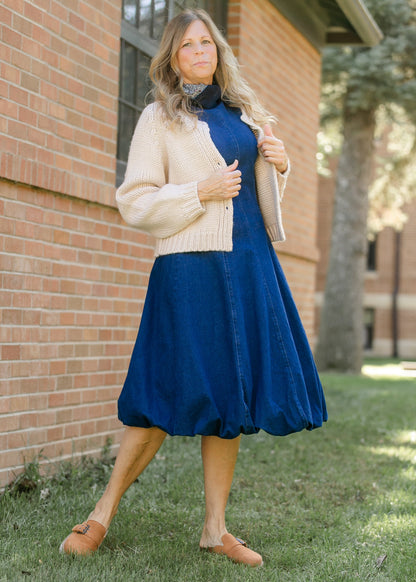 Steve Madden® Talasyn Bubble Hem Denim Dress - FINAL SALE