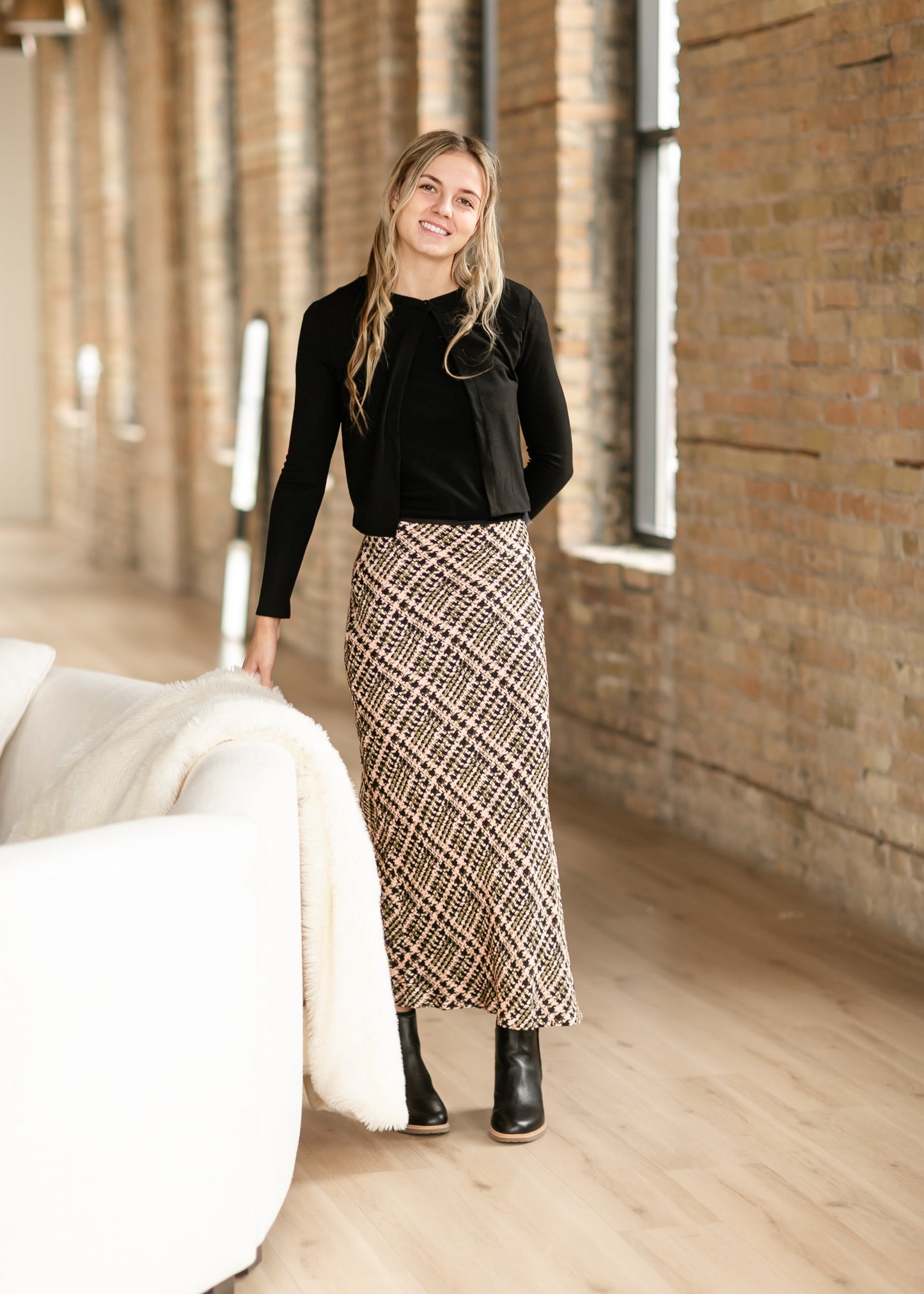 Straight Fit Printed Maxi Skirt - FINAL SALE